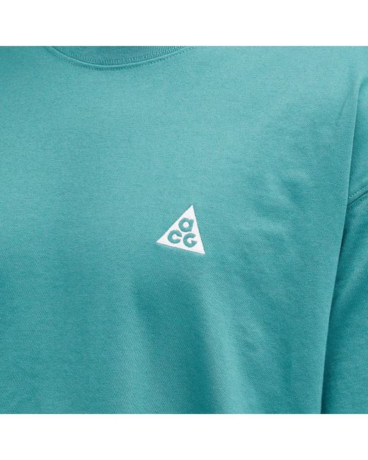 Nike Blue Acg Logo T-Shirt for men