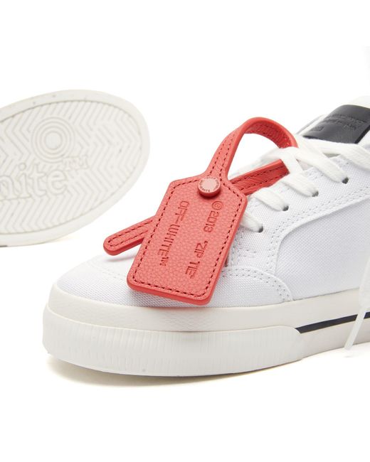 Off-White c/o Virgil Abloh White Off- New Low Vulcanized Canvas Sneakers