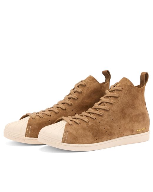Adidas Brown X Wales Bonner Superstar Hi