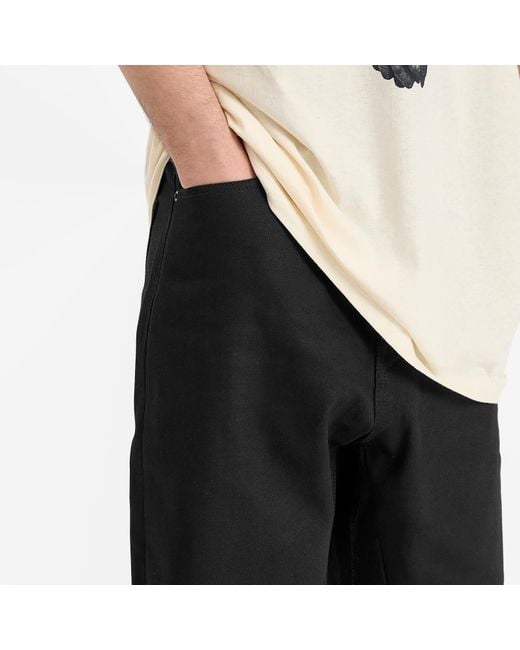 Rick Owens Black Geth Cut Off Shorts for men