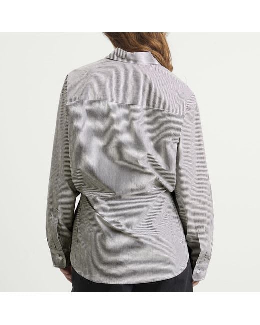 Agolde Gray Cinch Shirt