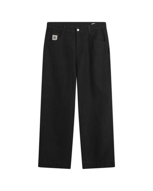 Bode Black Knolly Brook Trousers for men