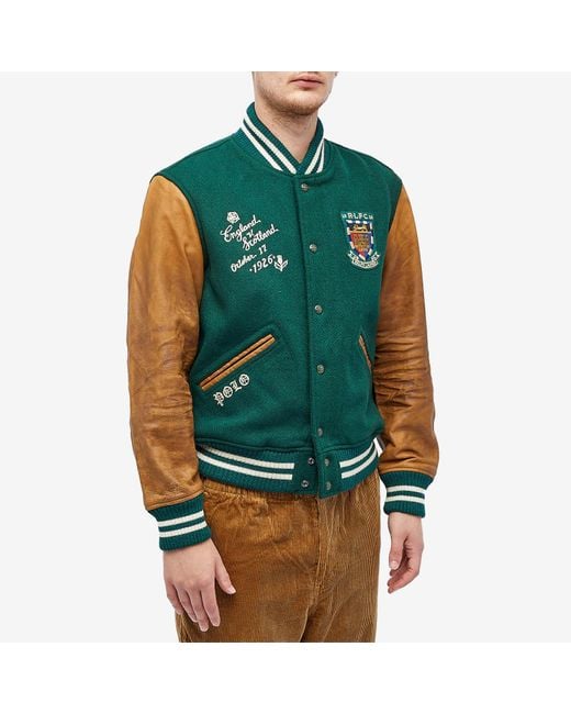 Polo Ralph Lauren Green College-Style Jacket for men
