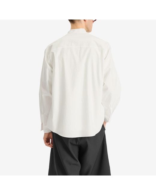AURALEE Washed Finx Twill Big Shirt in White for Men | Lyst