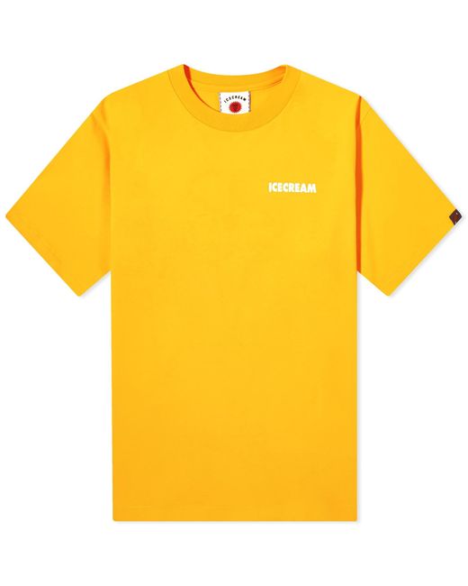 ICECREAM Yellow We Serve It Best T-Shirt for men