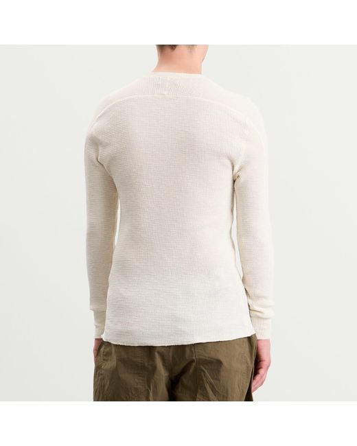 RRL White Long Sleeve T-Shirt for men