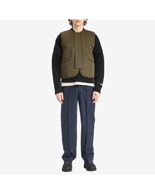About Blank Green Reversible Gilet for men