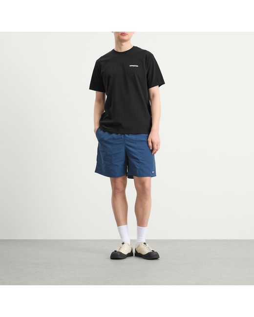 Patagonia Black P-6 Logo Responsibili-Tee for men