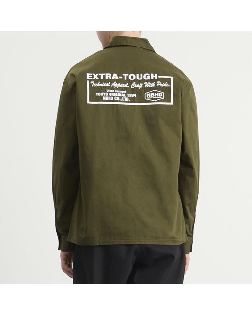 Neighborhood Green Classic Long Sleeve Work Shirt 2 for men