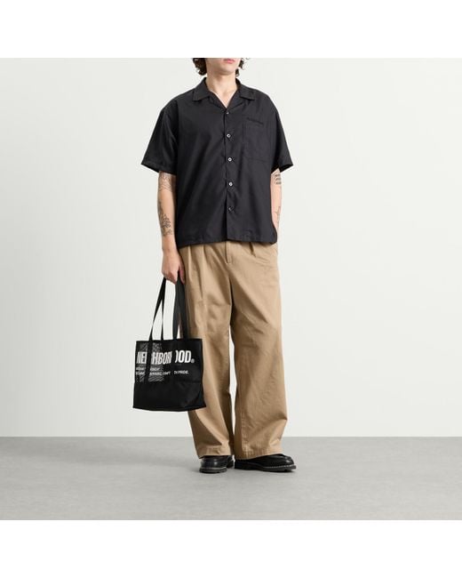 Neighborhood Black Mesh Tote Bag for men