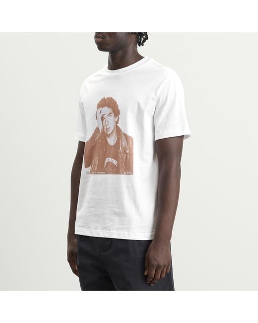 A.P.C. White Jean T-Shirt for men