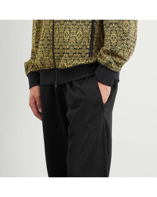 Needles Black Zipped Sweat Pants for men