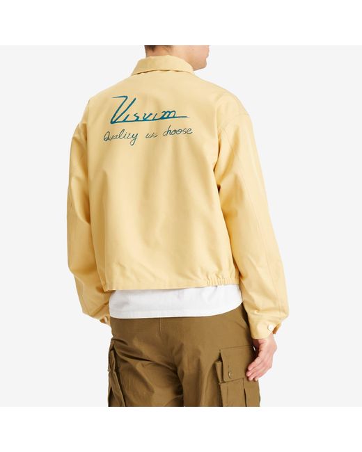 Visvim Yellow Somer Twill Jacket for men