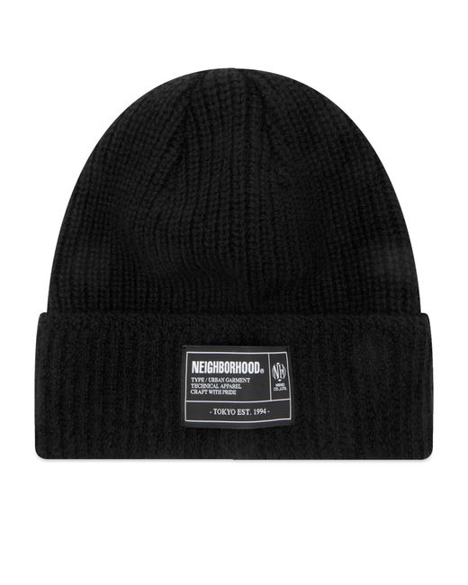 Neighborhood Black Jp Beanie for men