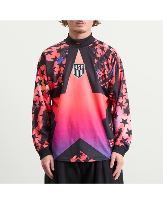 Nike Red Usa Goalkeeper Shirt for men
