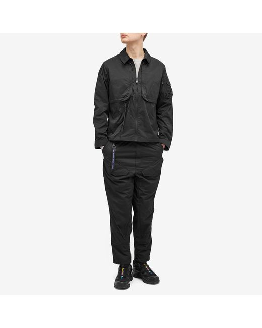 Alpha Industries Black Uv Utility Overshirt for men