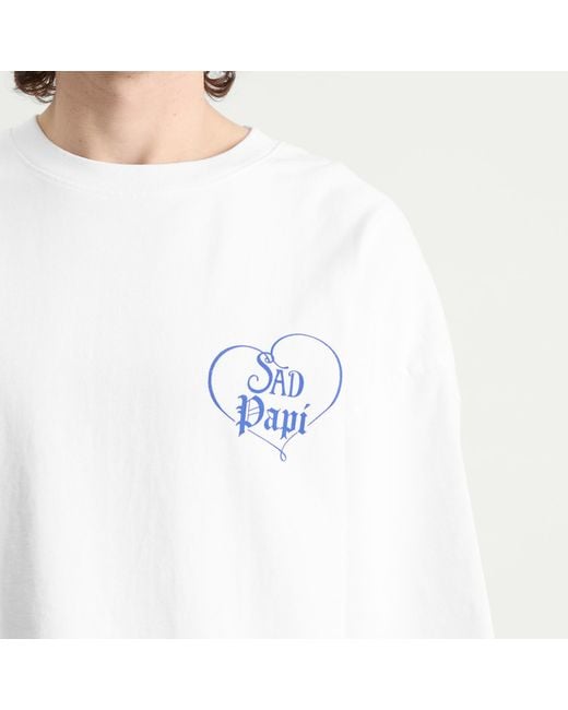 Willy Chavarria White Sad Papi Tee for men