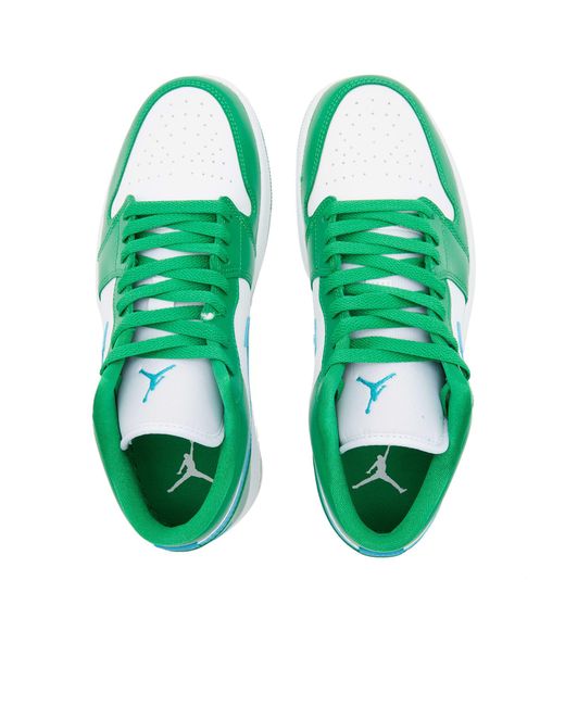 Nike Green Air Jordan 1 Low Shoes