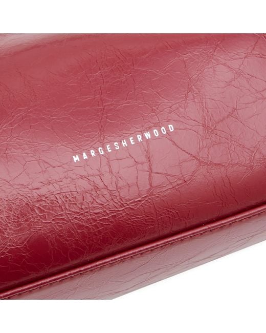 MARGE SHERWOOD Red Hobo Shoulder Bag