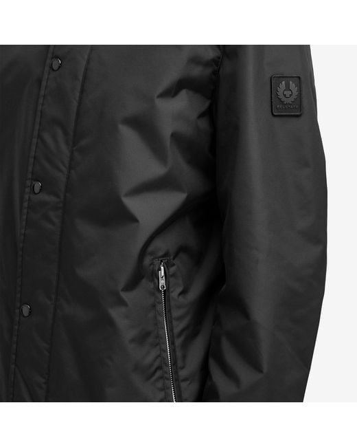 Belstaff Black Drill Nylon Shell Coat for men