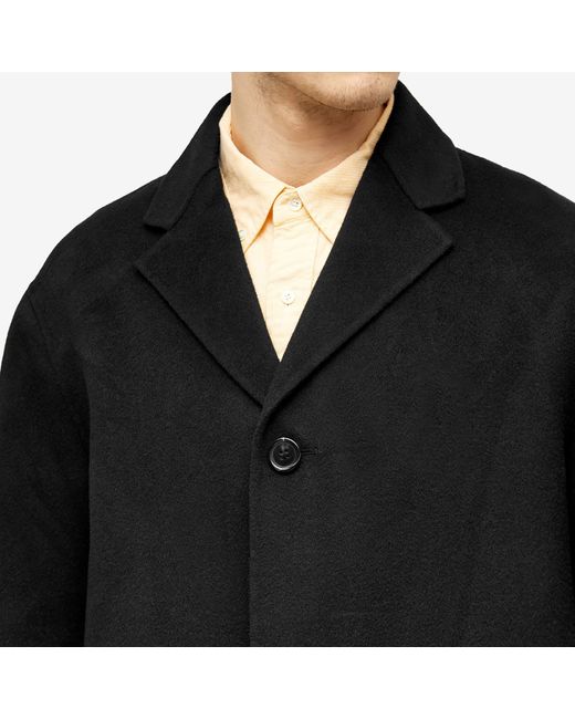 Acne Black Dalio Double Chesterfield Coat for men