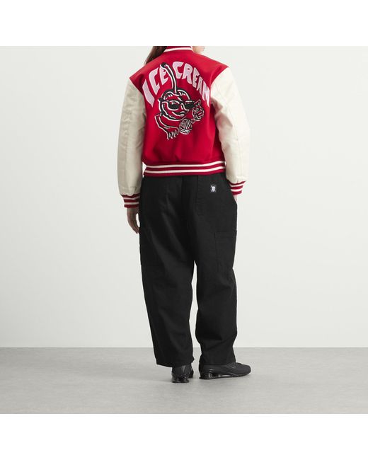 ICECREAM Red Cherry Varsity Jacket