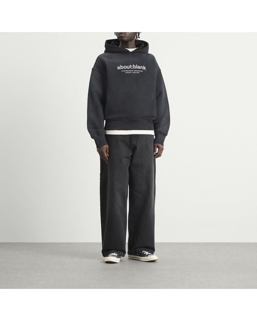 About Blank Black Wide Leg Denim for men