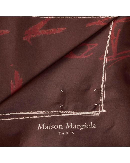 Maison Margiela Red Number Scarf