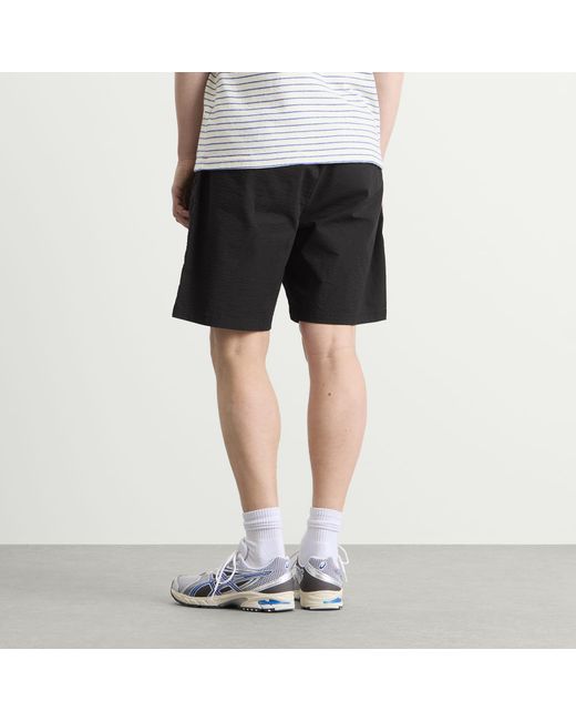 Folk Black Relaxed Assembly Shorts for men