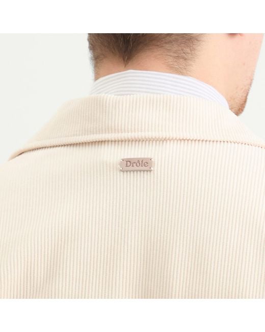 Drole de Monsieur Natural Drole De Monsieur Corduroy Overshirt for men