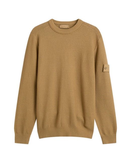 Stone Island Brown Ghost Cotton Cashmere Knit Jumper for men
