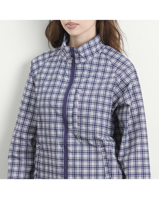 Gramicci Blue Checkered Shell Jacket