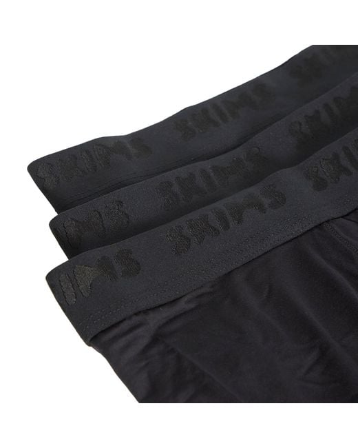 Skims Black Stretch Boxer Brief 3" for men