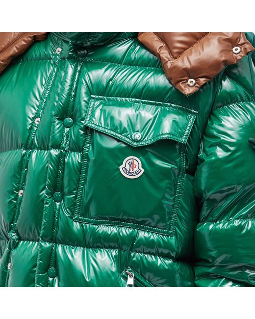Moncler Green Karakorum Down Filled Nylon Jacket for men
