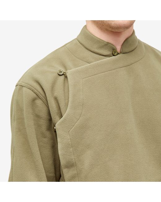Maharishi Green Asym Monk Overshirt for men