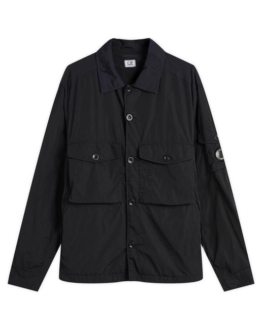 C P Company Black Chrome-R Overshirt for men