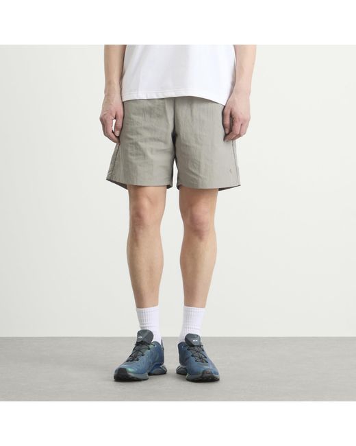 Goldwin Gray Nylon Shorts for men