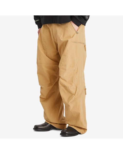 Wooyoungmi Natural Cargo Trousers for men