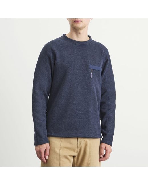 Patagonia Blue Better Sweater Crewneck Sweatshirt for men