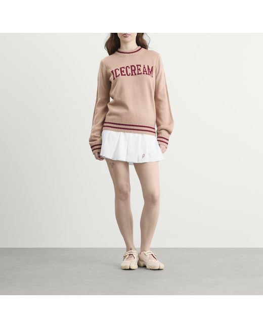 ICECREAM White Soft Serve Pleated Skirt