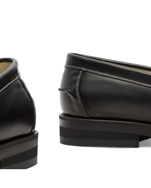 Duke & Dexter Black Wilde Fall Of Giant Penny Loafer for men