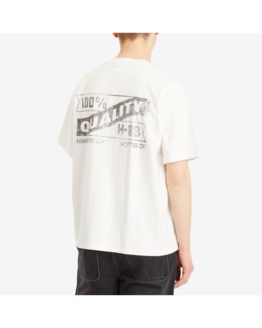 Honor The Gift White Vintage Oil T-Shirt for men