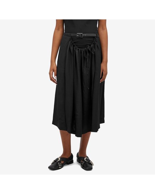Toga Black Twill Skirt