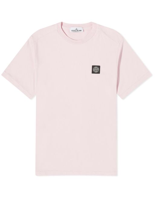 Stone Island Pink Patch T-Shirt for men