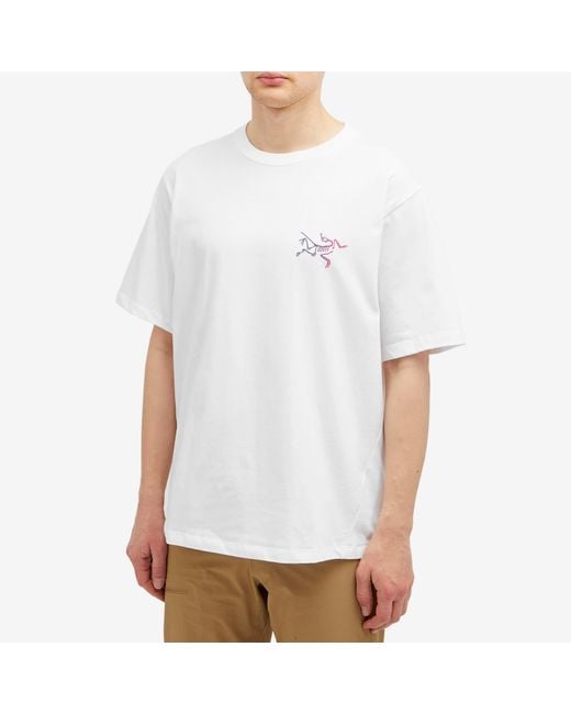 Arc'teryx White Kragg Logo T-Shirt for men