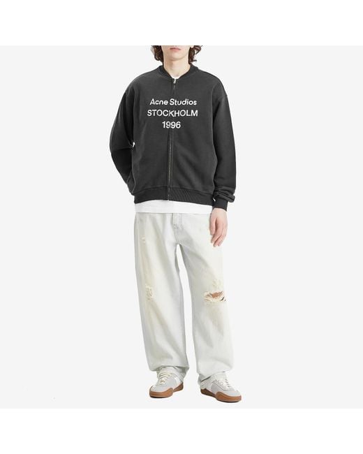 Acne Gray Fiah U Zip 1996 Zip Sweat Bomber for men