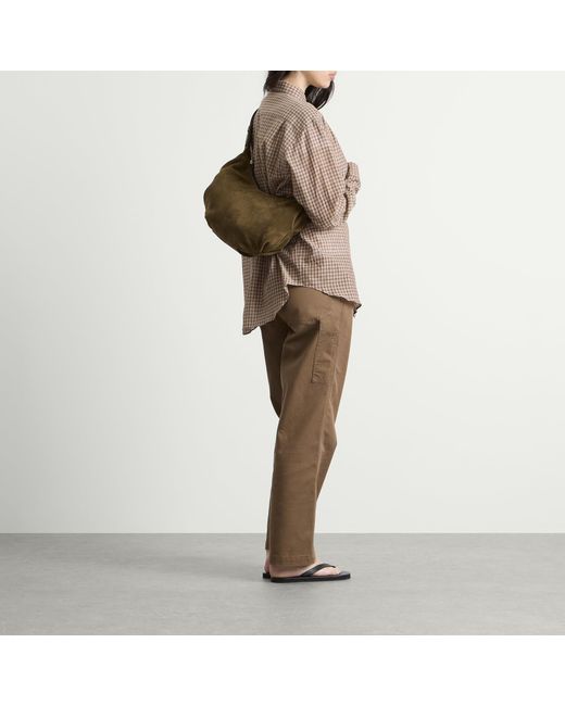 NOTHING WRITTEN Metallic Ht Suede Shoulder Bag