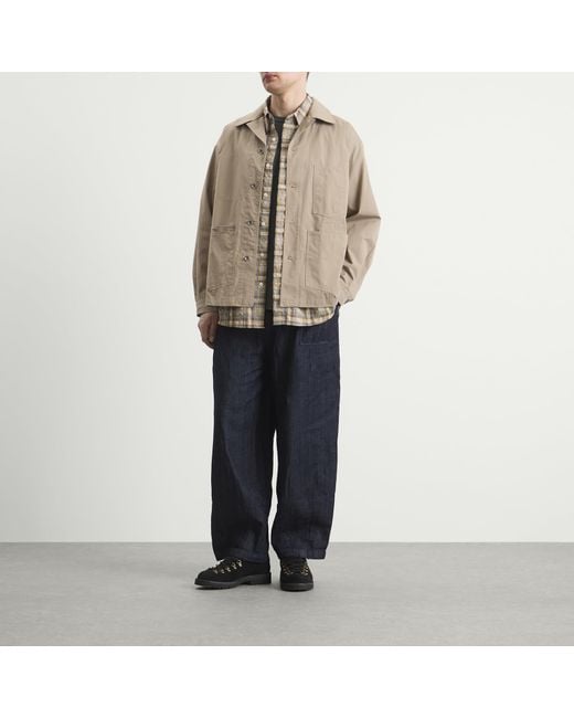 FRIZMWORKS Natural Relaxed Coverall Jacket for men