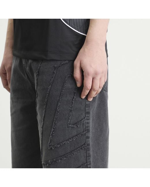 Umbro Gray Washed Drill Short for men