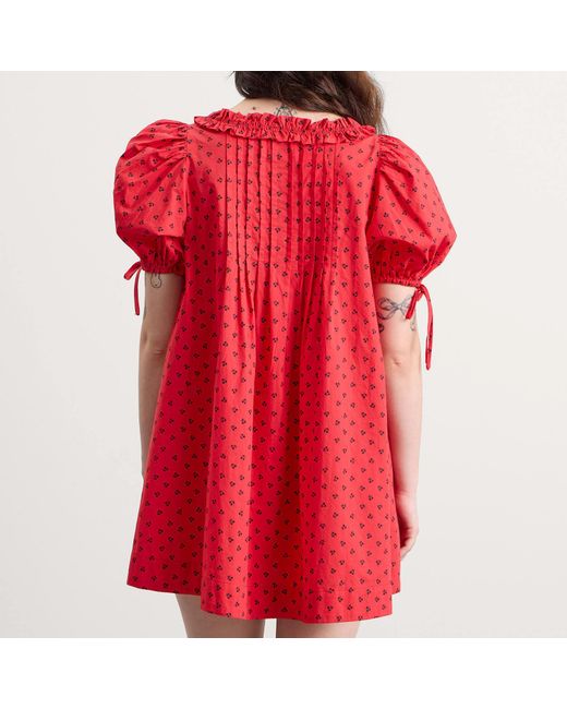 Damson Madder Red Jemima Mini Dress